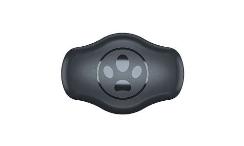 Capa protetora para AirTag com design de pegada, ajuste universal para coleiras de cães, segura para AirTags.
