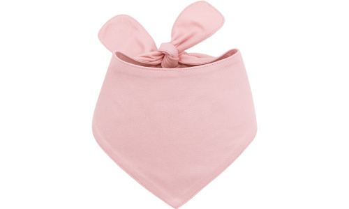 Bandana de algodão rosa para cão com nó, fácil de lavar, ideal para cães e gatos, leve e confortável para pets.