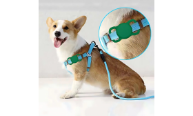 Suporte AirTag de Silicone Resistente para Coleiras de Cães - Proteção Anti-perda