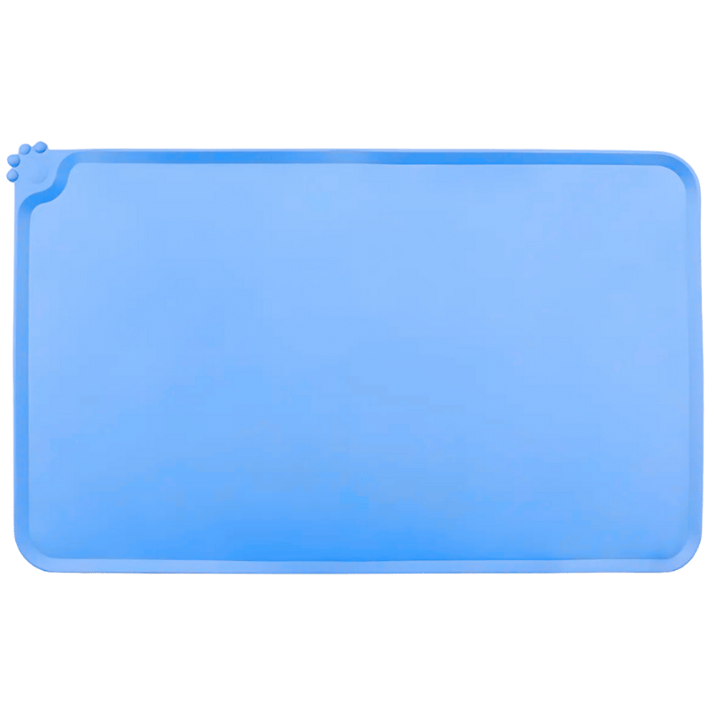 Tapete Impermeável de Silicone para Comedouro de Cão – Bordas Elevadas para Conter Derrames